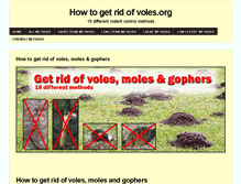 Tablet Screenshot of howtogetridofvoles.org